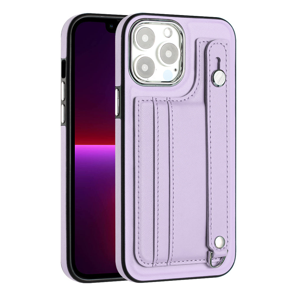 YB Leather Coating Series-5 For iPhone 15 Pro Max PU Leather TPU Strap Kickstand Cover Card Holder Phone Case YB Leather Coating Series-5 For iPhone 15 Pro Max PU Leather TPU Strap Kickstand Cover Card Holder Phone Case